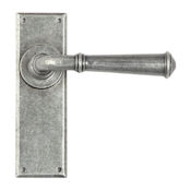 #07 - Chateau Lever Door Handle on Latch Backplate