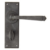 #17 - Avon Lever Door Handle on Bathroom Privacy Lock Backplate