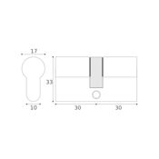 #05 - 30mm/30mm Euro Profile Double Cylinder