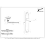 #06 - Cromwell Lever Door Handle on Latch Backplate