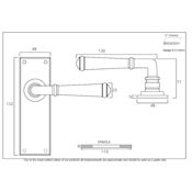 #07 - Chateau Lever Door Handle on Latch Backplate