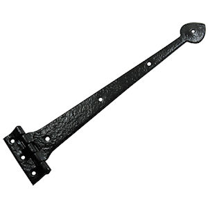 #08 Kirkpatrick 814 18" (456mm) Black Iron T (Tee) Strap Hinge