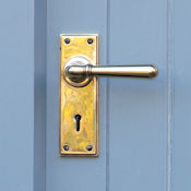 #10 - Orleans Lever Door Handle on Lock Backplate
