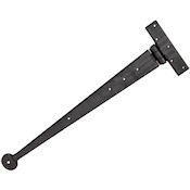 #22 18" (457mm) Hand Forged Penny End T (Tee) Strap Hinge