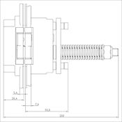 #04 ANSELMI AN 107 C40 3D Concealed Self Closing Hinge 20Kg-40Kg