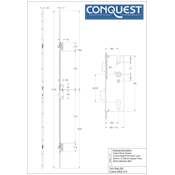 #05 Winkhaus FAB Cobra Multi-Point Double Door Lock Short