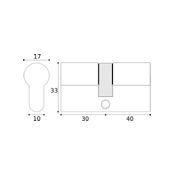 #05 - 30mm/40mm Off-Set Euro Profile Double Cylinder