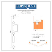 #03 Winkhaus 28mm Adjustable Centre Strike