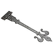 #22 Kirkpatrick 1820 18" (460mm) Black Iron T (Tee) Strap Hinge