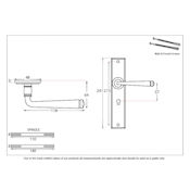 #09 - Avon Lever Door Handle on Long Lock Backplate