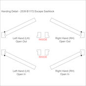#11 110mm Imperial B1172 Euro DIN Style Split Follower Anti-Panic Escape Sashlock