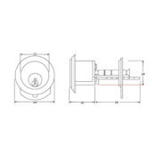 #01 - 32mm Universal Round Rim Cylinder