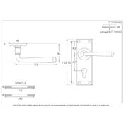 #14 - Avon Lever Door Handle on Euro Lock Backplate