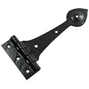 #01 Kirkpatrick 3679 9" (228mm) Black Iron T (Tee) Strap Hinge