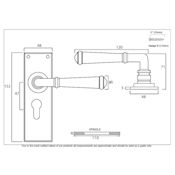 #15 - Chateau Lever Door Handle on Euro Lock Backplate