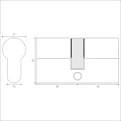 #06 High Security 10 Pin 70mm Euro Profile Double Cylinder