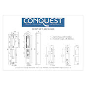 #02 Nemef Excellence 4923 MultiPoint Door Lock 55mm KTA