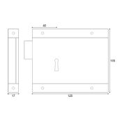 #02 - 5" Cast Iron Rim Deadlock