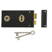 #03 - 1448 5.5" Plain Steel Rim Door Lock