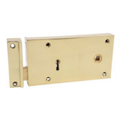 #11 - 5" Solid Brass Rim Door Lock
