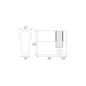 #04 - 40mm/10mm Euro Profile Single Cylinder