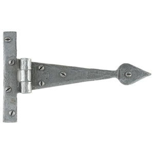 #08 7" (184mm) Hand Forged Gothic Arrow Head T (Tee) Strap Hinge