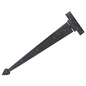 #30 22" (562mm) Hand Forged Gothic Arrow Head T (Tee) Strap Hinge