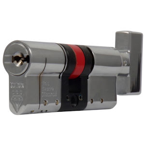#26 Max Security 64mm Euro Profile Cylinder & Turn TS007 3*