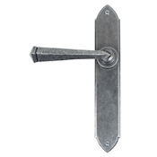 #04 - Gothic Lever Door Handle on Latch Backplate