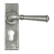 #15 - Chateau Lever Door Handle on Euro Lock Backplate