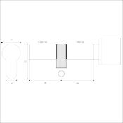 #39 Max Security 36mm/40mm Off-Set Euro Profile Cylinder & Turn TS007 3*