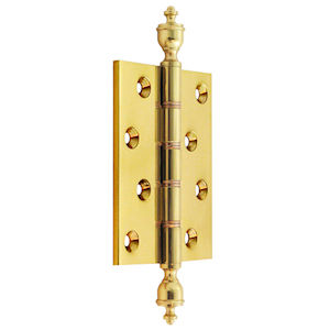 #12 Simonswerk 1450 4" (100mm) Solid Brass Finial Butt Hinge DPBW