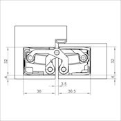 #05 TECTUS TE540 3D FR Concealed Fire Door Hinge 120Kg