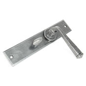 #18 - Avon Lever Door Handle on Long Bathroom Privacy Lock Backplate