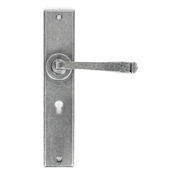 #09 - Avon Lever Door Handle on Long Lock Backplate