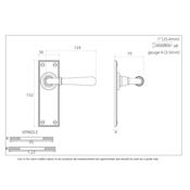 #06 - Orleans Lever Door Handle on Latch Backplate