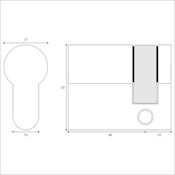 #04 High Security 10 Pin 50mm Euro Profile Single Cylinder