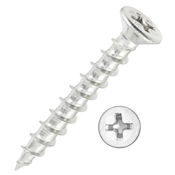 TIMCO PVCu Fabrication Screw 4.3mm x 30mm PH2 A2 Stainless Steel (304)