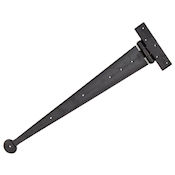 #28 22" (560mm) Hand Forged Penny End T (Tee) Strap Hinge