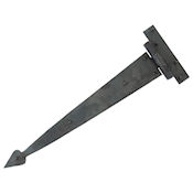 #19 15" (387mm) Hand Forged Gothic Arrow Head T (Tee) Strap Hinge