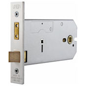 #08 5" (123mm) Deep Horizontal Mortice Bathroom Lock for Door Knobs