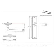 #03 - Avon Lever Door Handle on Long Latch Backplate