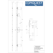 #07 Winkhaus Cobra Multi-Point Door Lock Tall