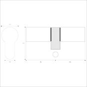 #23 Max Security 40mm/60mm Off-Set Euro Profile Double Cylinder TS007 3*