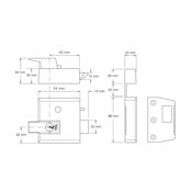 #10 - Yale 2 Narrow Cylinder Rim Nightlatch