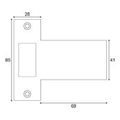 #16 - Alternative Strikeplate for Open Out Reversed Nightlatches