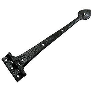 #07 Kirkpatrick 814 15" (388mm) Black Iron T (Tee) Strap Hinge