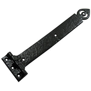 #19 Kirkpatrick 1161 15" (380mm) Black Iron T (Tee) Strap Hinge