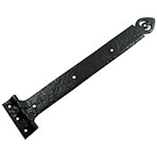 #20 Kirkpatrick 1161 18" (461mm) Black Iron T (Tee) Strap Hinge