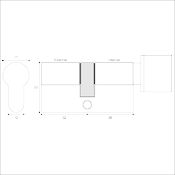 #31 Max Security 32mm/36mm Off-Set Euro Profile Cylinder & Turn TS007 3*